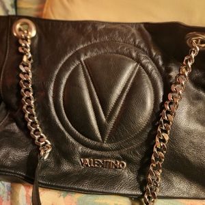 Black leather Valentino bag